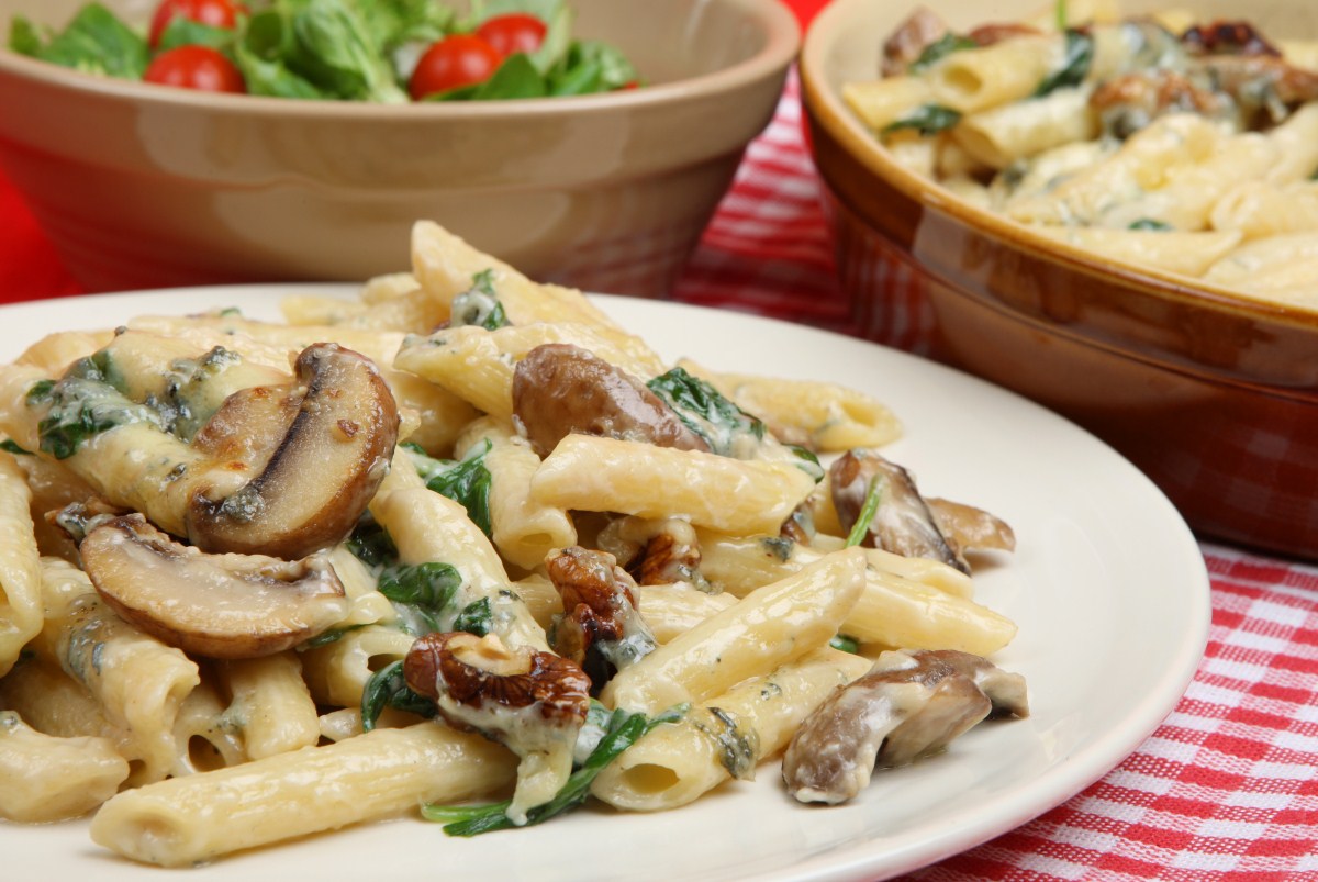 Паста с курицей и грибами Паста с курицей и грибами
