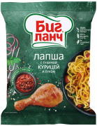 Лапша БП "БИГ ЛАНЧ" курица тушеная и лук 75гр x 60 мет. пленка брикет