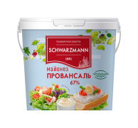 Майонез ТМ SCHWARZMANN "Провансаль" 67% ведро 900мл. 6шт/кор