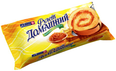 Рулет вареная сгущенка Домашний 150 г 1/15