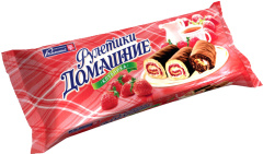 Рулеты мини клубника Домашние 150 г 1/20