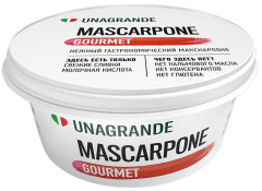 Маскарпоне "Unagrande", 80%, 0,25 кг, пл/с 1/6