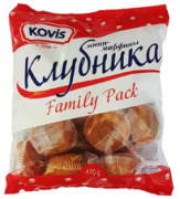 Маффины мини с клубничной начинкой Kovis 470г 1/6