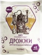 Дрожжи спиртовые для изготовления напитков ТУРБО АЛЛОРИ 65 г 1/25