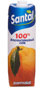 Сок Santal "Апельсиновый" 1 л (тетрапризма) 1/12