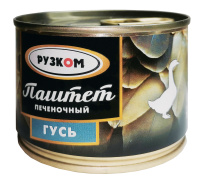 Паштет Гусь Рузком 180г 1/30 ключ