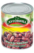 Фасоль Луговица 360 мл красная в т/с ГОСТ ж/б, 1/12