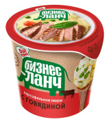 Картофельное пюре Бизнес Ланч с говядиной 40гр x 24 стакан