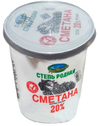 Сметана "Степь родная" 20% 800гр. 1/9