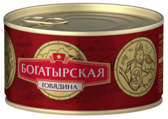 Говядина тушеная Богатырская КТК 325г 1/24