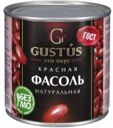 Фасоль красная натуральная ж/б 400 гр GUSTUS 1/12