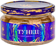 Тунец натуральный За Родину 190 г 1/12 стекло