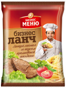 Лапша яичная БП "Бизнес Ланч" со вкусом ароматной говядины 45гр х 100 брикет