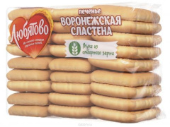 Печенье затяжное Воронежская сластена 500г 1/12 ТМ"Любятово"