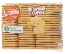 Крекер Янтарный с сыром 500г 1/12 ТМ "Любятово"