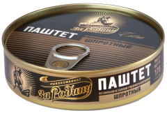 Паштет шпротный За Родину 170г 1/24 ключ