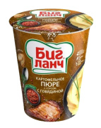 Картофельное пюре БП "БИГ ЛАНЧ" соус с говядиной 50гр x 24 стакан термо