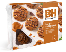 Пирожные крошковые мини вареная сгущенка Baker House 240 гр. 1/10