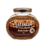 Кофе растворимый Ambassador Platinum ст/б 190г 1/6