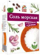 Соль морская с чесноком и зеленью 250г 1/22