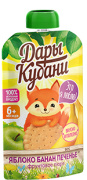 Пюре фруктовое из яблок, бананов со вкусом печенья ДК 90 гр. 1/12