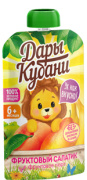 Пюре фруктовое "фруктовый салатик" (банан, груша, яблоко, персик) ДК 90 гр. 1/12
