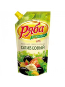 Майонез "Классический Оливковый" 200гр пакет ТМ Ряба 1/28