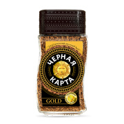 Кофе растворимый Черная Карта Gold, ст.б., 95г (*12)