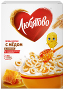 Овсяные колечки с медом 200г 1/10 кор. ТМ "Любятово"