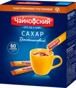 Сахар тростниковый в стиках порционный Чайкофский 0,3 кг (60*5г) Экстра 1/10 шт