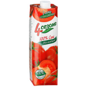 Сок 4 Сезона "Томатный" 1,0л (тетрапризма) 1/12