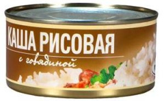 Каша рисовая с говядиной 325г 1/24 ТМ Рузком