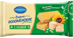 Вафли с халвой Коломенские 200г 1/20