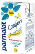 Молоко "Пармалат Comfort" безлактозное 1,8% 1л 1/16 БЕЗ крышки