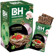 Хлебцы скандинавские гречневые с луком и грибами Baker House 180 гр. 1/8