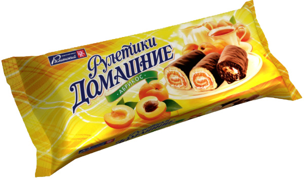 Рулеты мини абрикос Домашние 150 г 1/20