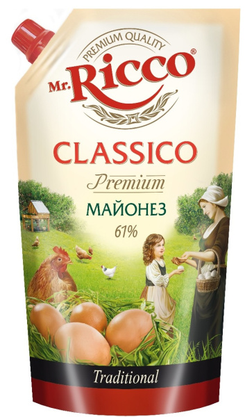 М-з MR ORGANIC "Классический" Д/П 61% 400мл. 1/22