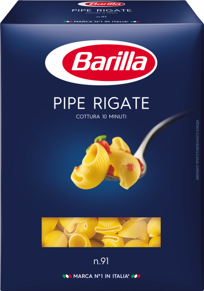 Паста ПИПЕ РИГАТЕ BARILLA 450гр 1/12