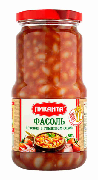 Фасоль печёная в т/с Пиканта 470 г 1/6