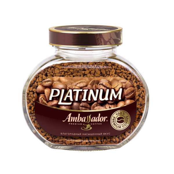 Кофе растворимый Ambassador Platinum ст/б 47,5 г 1/12