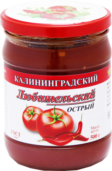 Кетчуп Соус Любительский острый с/б 500 1\6