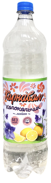 Газированный напиток без сахара Карнавал Колокольчик 1,5 л ПЭТ 1/9