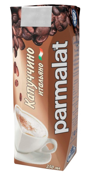 Молочный коктейль с кофе и какао "Капуччино" 0,25л 1/24