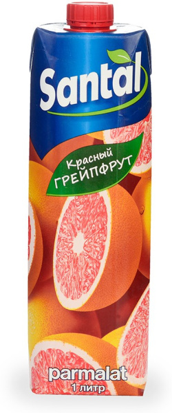 Напиток Santal "Кр. грейпфрут" 1 л (тетрапризма) 1/12