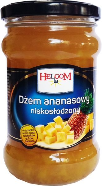 Джем ананасовый HELCOM 320 мл стекло 1/8