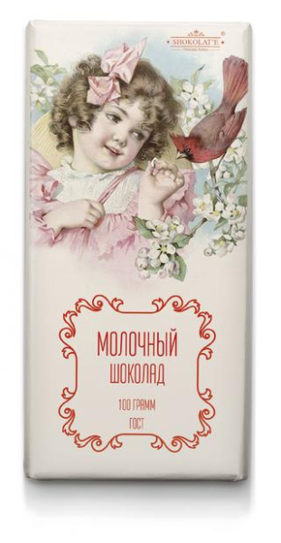 Шоколад молочный Цветочное Ретро (Тиффани)100г 1/26
