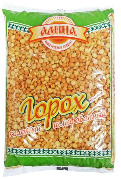 Крупа горох колотый Алина 900гр 1/7