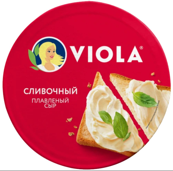 Сыр плавленый КРУГ Виола Сливочный 130 г 1/10
