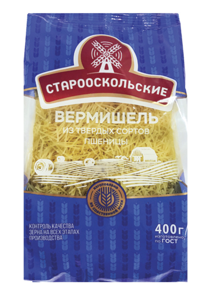 Макароны Вермишель гр А 400гр 1/18