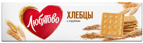 Хлебцы с отрубями 185г 1/15 ТМ"Любятово"